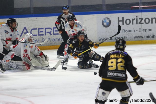 Photo hockey match Rouen - Amiens  le 02/12/2022