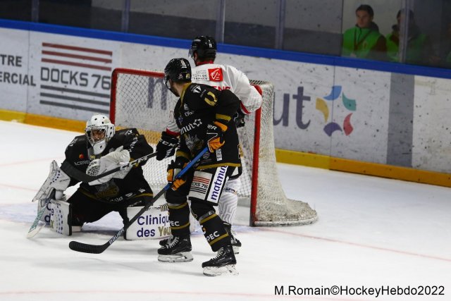 Photo hockey match Rouen - Amiens  le 02/12/2022