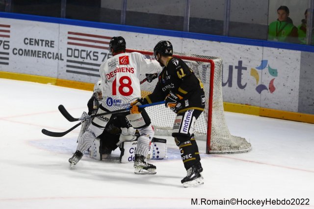 Photo hockey match Rouen - Amiens  le 02/12/2022