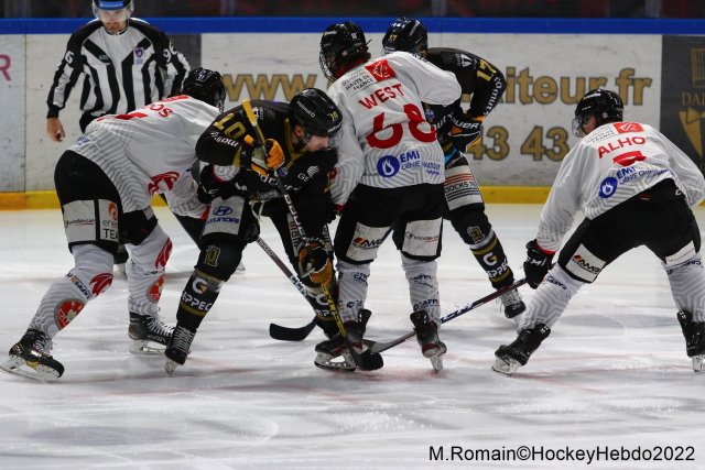 Photo hockey match Rouen - Amiens  le 02/12/2022