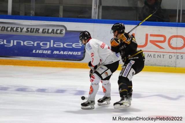 Photo hockey match Rouen - Amiens  le 02/12/2022