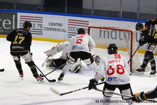 Photo hockey match Rouen - Amiens  le 02/12/2022