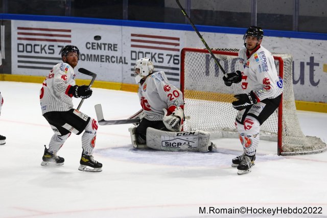 Photo hockey match Rouen - Amiens  le 02/12/2022