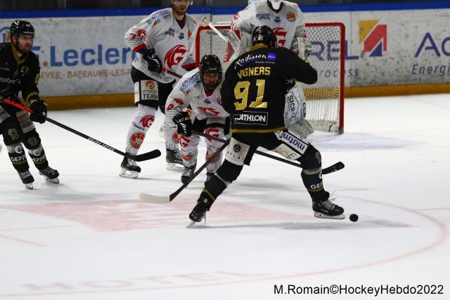 Photo hockey match Rouen - Amiens  le 02/12/2022