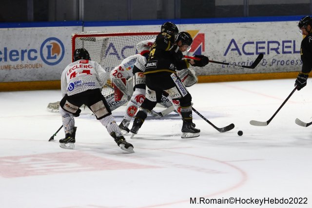Photo hockey match Rouen - Amiens  le 02/12/2022