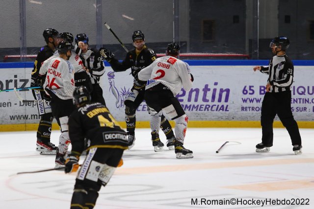 Photo hockey match Rouen - Amiens  le 02/12/2022
