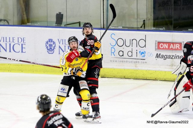 Photo hockey match Nice - Rouen le 04/12/2022