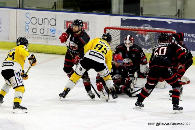 Photo hockey match Nice - Rouen le 04/12/2022