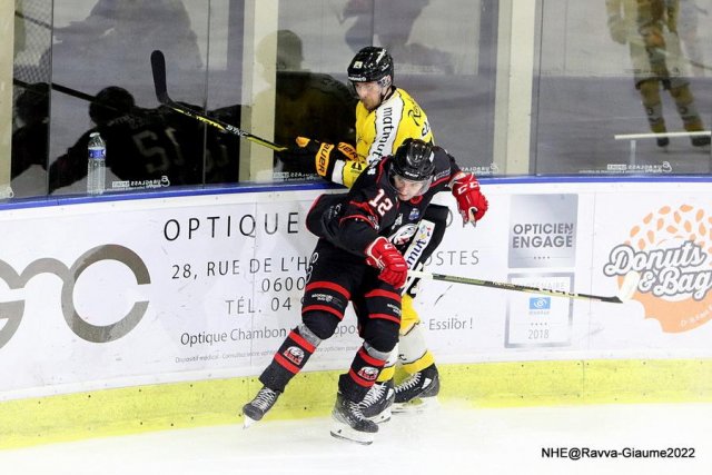 Photo hockey match Nice - Rouen le 04/12/2022