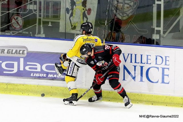 Photo hockey match Nice - Rouen le 04/12/2022