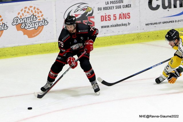 Photo hockey match Nice - Rouen le 04/12/2022