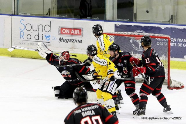 Photo hockey match Nice - Rouen le 04/12/2022