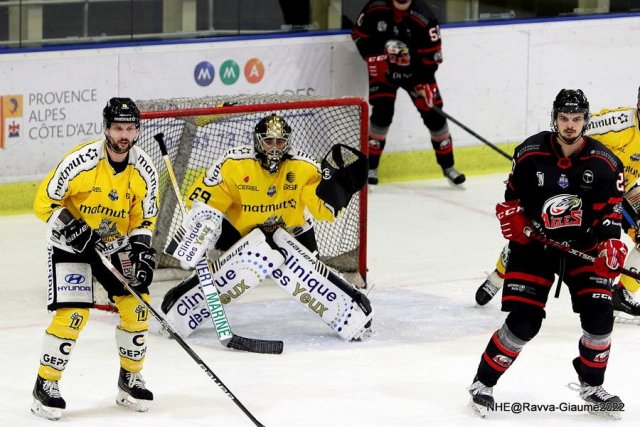 Photo hockey match Nice - Rouen le 04/12/2022