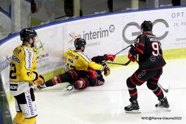 Photo hockey match Nice - Rouen le 04/12/2022