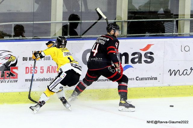 Photo hockey match Nice - Rouen le 04/12/2022