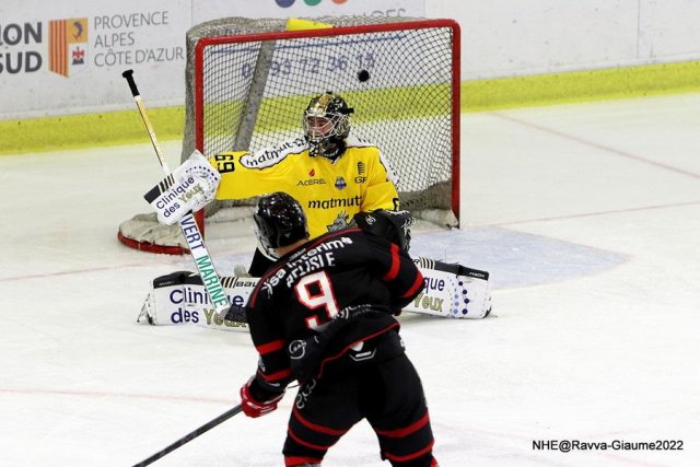 Photo hockey match Nice - Rouen le 04/12/2022