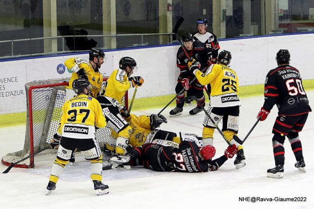 Photo hockey match Nice - Rouen le 04/12/2022