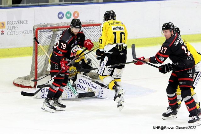 Photo hockey match Nice - Rouen le 04/12/2022