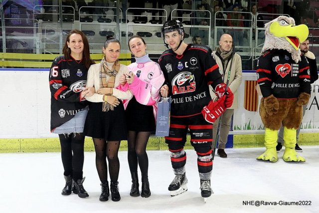 Photo hockey match Nice - Rouen le 04/12/2022