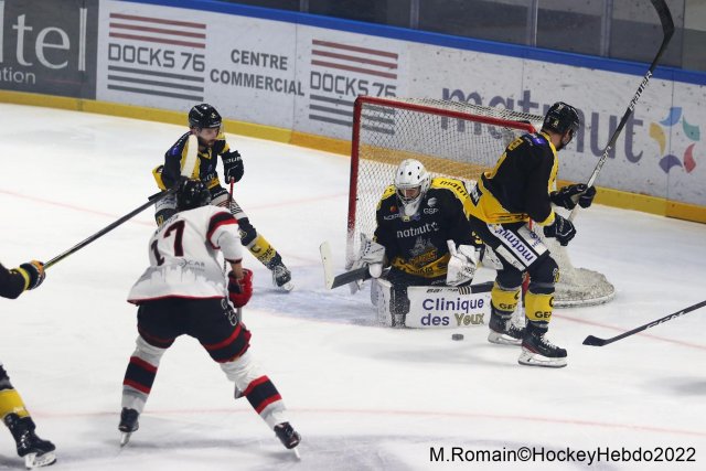 Photo hockey match Rouen - Nice le 06/12/2022