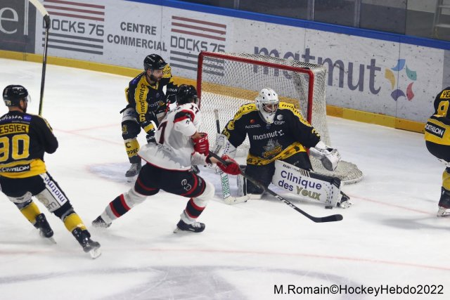 Photo hockey match Rouen - Nice le 06/12/2022