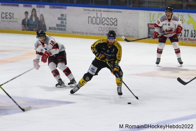 Photo hockey match Rouen - Nice le 06/12/2022