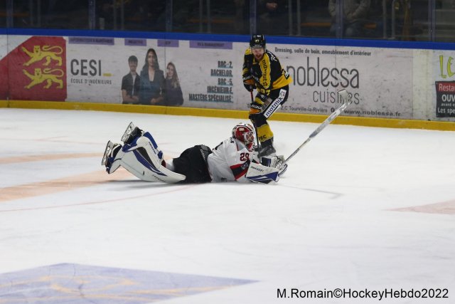 Photo hockey match Rouen - Nice le 06/12/2022