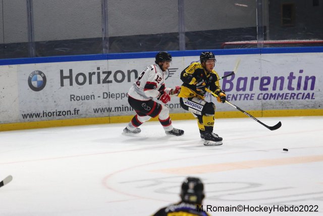 Photo hockey match Rouen - Nice le 06/12/2022