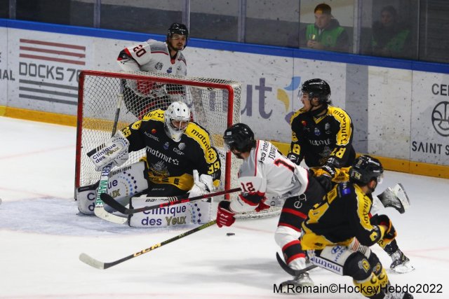 Photo hockey match Rouen - Nice le 06/12/2022