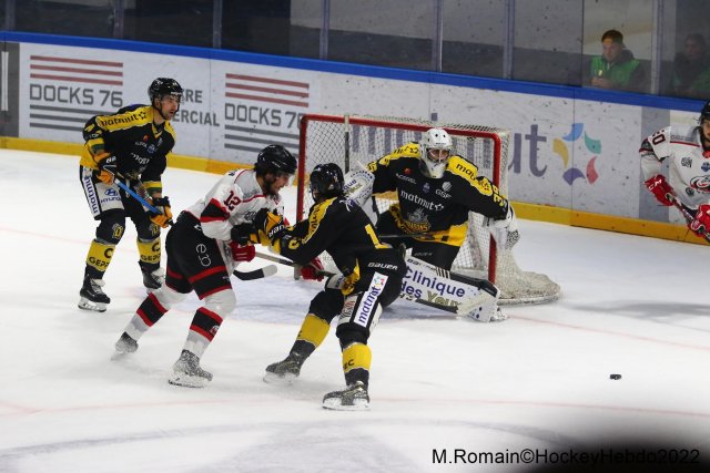 Photo hockey match Rouen - Nice le 06/12/2022