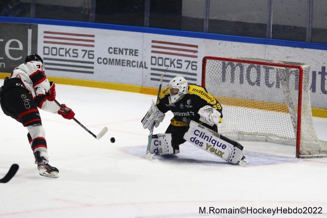 Photo hockey match Rouen - Nice le 06/12/2022