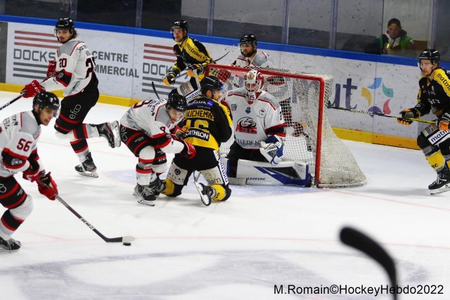 Photo hockey match Rouen - Nice le 06/12/2022
