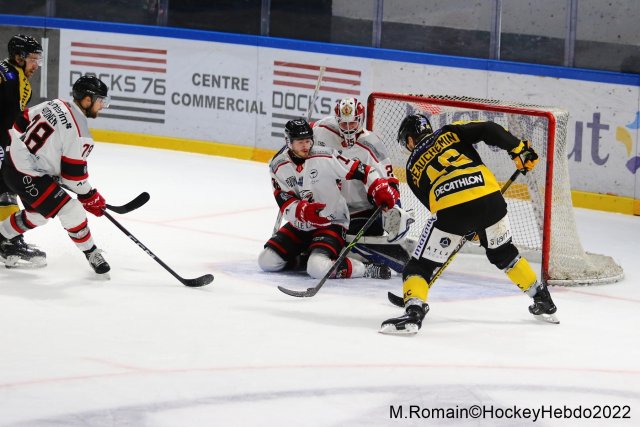 Photo hockey match Rouen - Nice le 06/12/2022