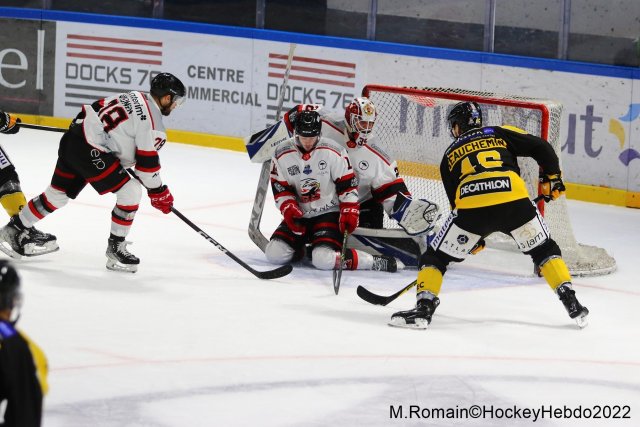 Photo hockey match Rouen - Nice le 06/12/2022