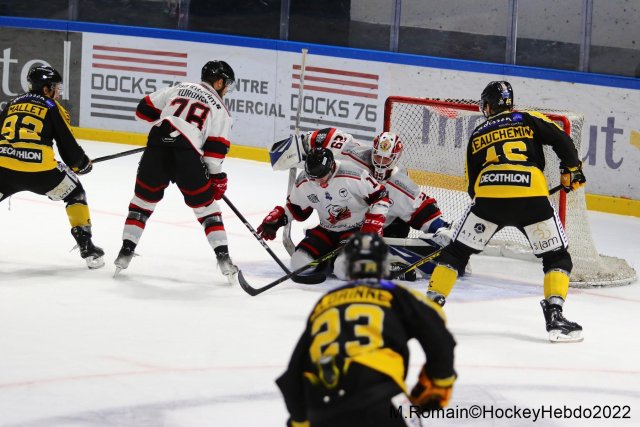 Photo hockey match Rouen - Nice le 06/12/2022