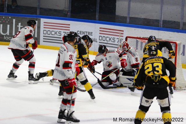 Photo hockey match Rouen - Nice le 06/12/2022