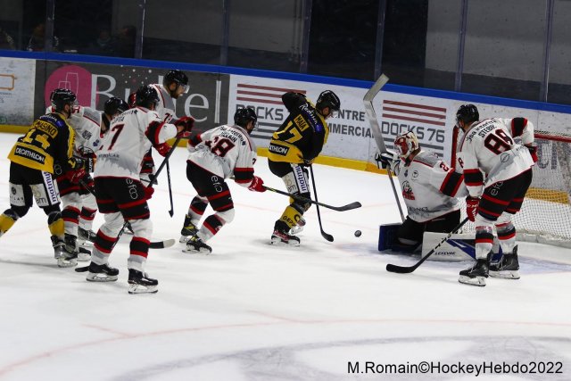 Photo hockey match Rouen - Nice le 06/12/2022
