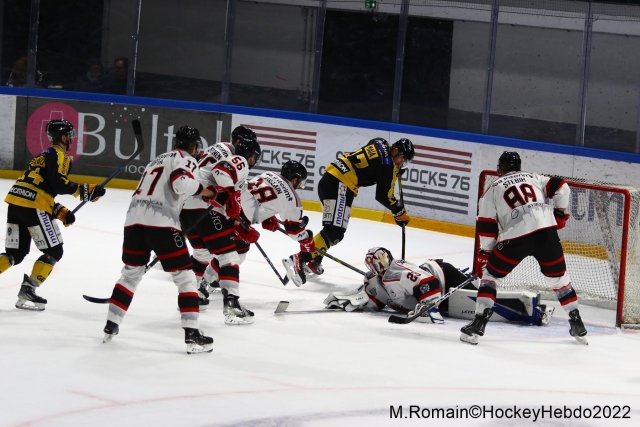 Photo hockey match Rouen - Nice le 06/12/2022