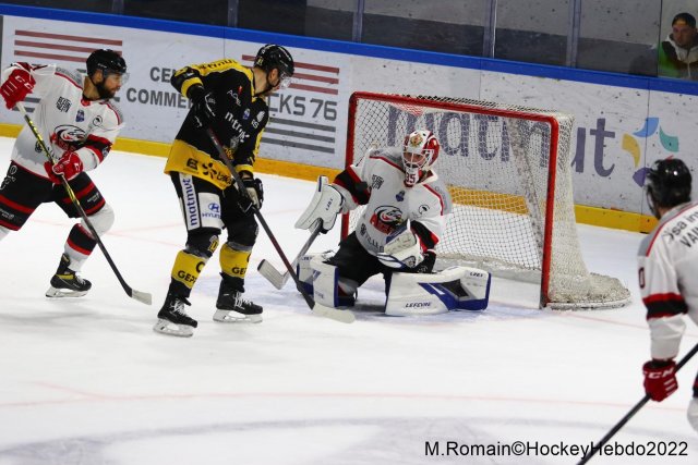 Photo hockey match Rouen - Nice le 06/12/2022