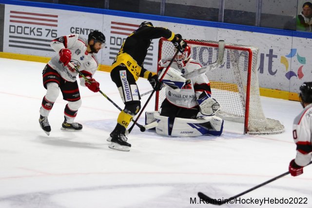 Photo hockey match Rouen - Nice le 06/12/2022