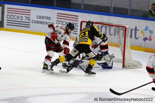 Photo hockey match Rouen - Nice le 06/12/2022