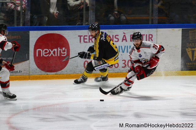 Photo hockey match Rouen - Nice le 06/12/2022