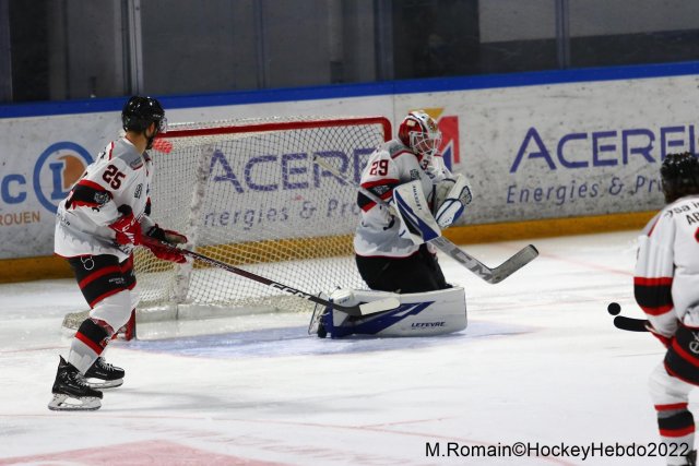 Photo hockey match Rouen - Nice le 06/12/2022