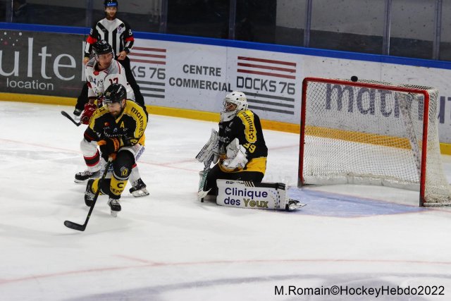 Photo hockey match Rouen - Nice le 06/12/2022