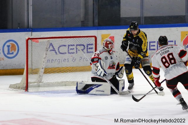 Photo hockey match Rouen - Nice le 06/12/2022