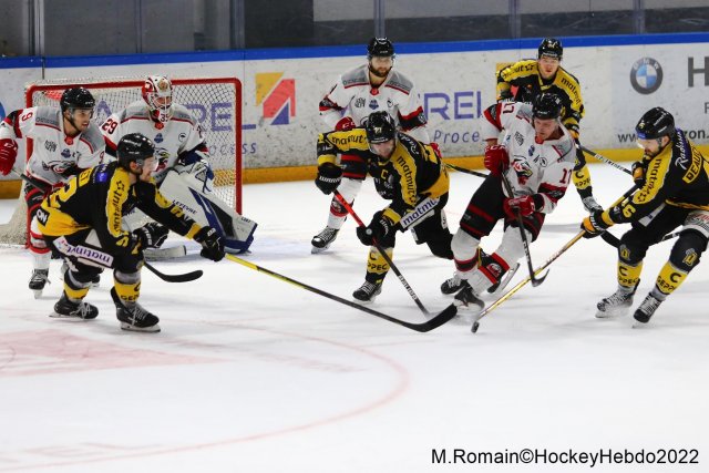 Photo hockey match Rouen - Nice le 06/12/2022