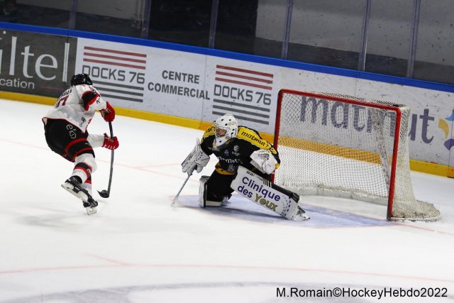 Photo hockey match Rouen - Nice le 06/12/2022