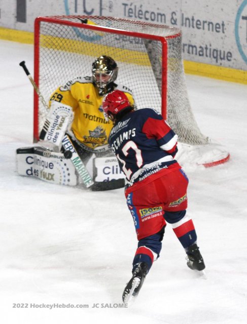 Photo hockey match Grenoble  - Rouen le 08/12/2022