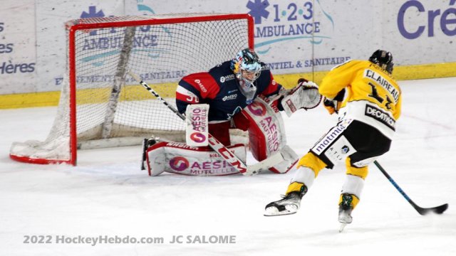 Photo hockey match Grenoble  - Rouen le 08/12/2022