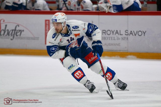 Photo hockey match Lausanne - Zürich le 10/12/2022